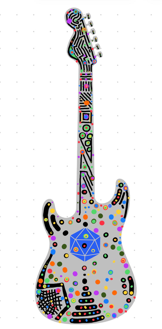 Mosaic Guitar Unisex T-Shirt