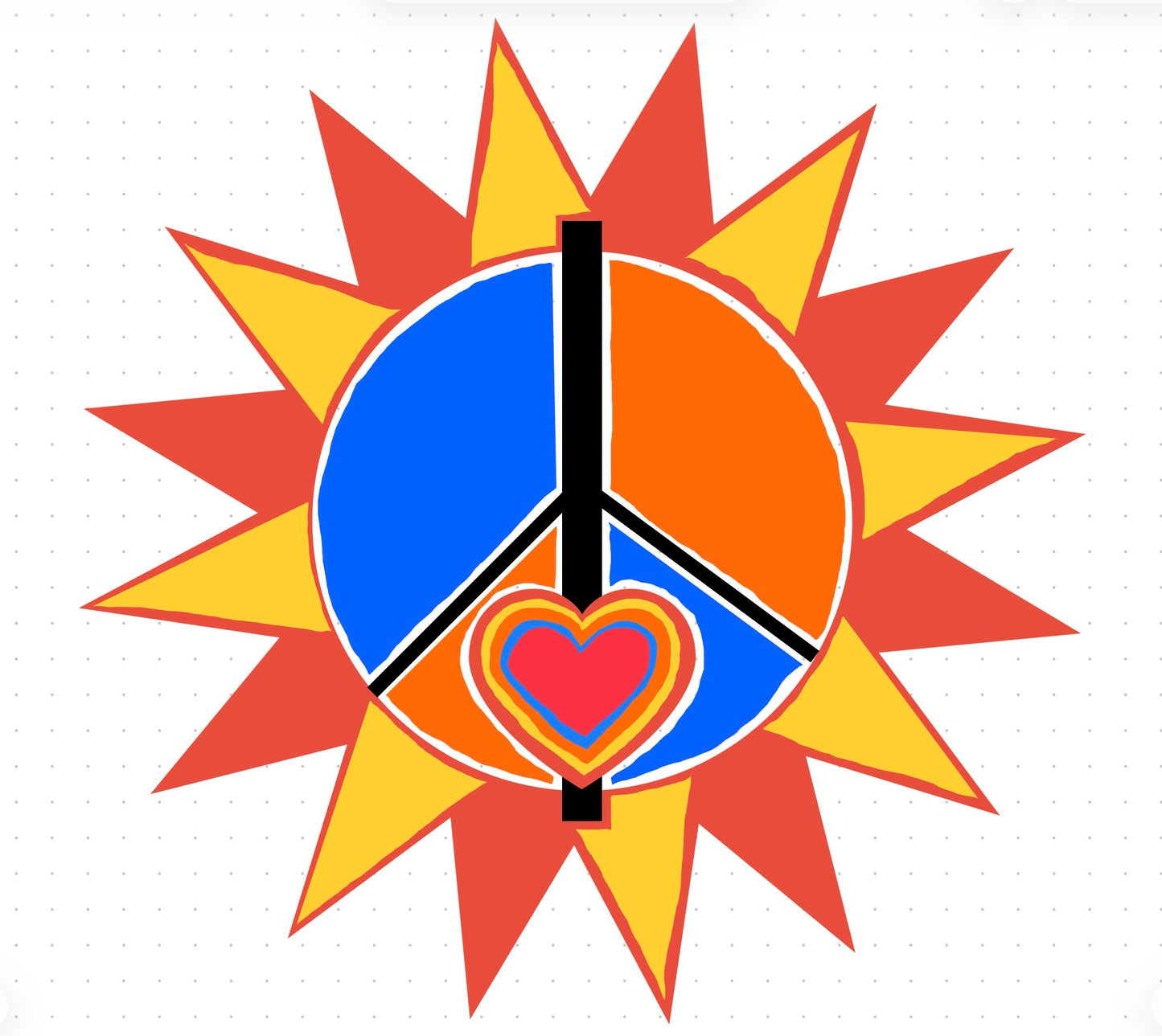 Peace Sun Unisex T-Shirt